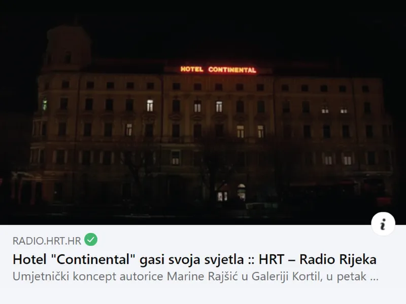 Continental closes its doors / Continental turns off its lights